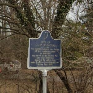 Site of Camp Whitcomb marker (StreetView)