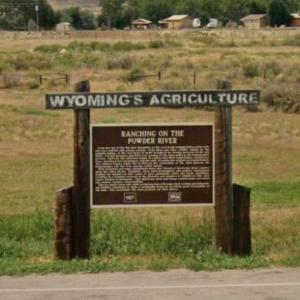 Ranching on the Powder River marker (StreetView)