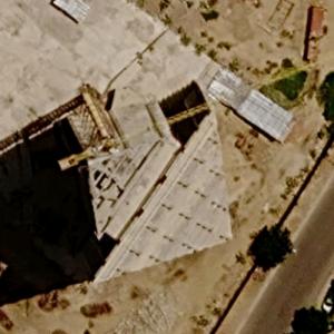 SHT Tower (tallest building in Chad) under construction (Google Maps)