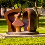 'Figure in a Shelter' by Henry Moore