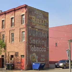 Bull Durham Smoking Tobacco ghost sign (StreetView)