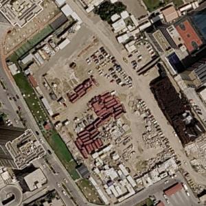 Amwaj Twin Towers under construction (Google Maps)