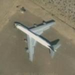 747 With Collapsed Landing Gear