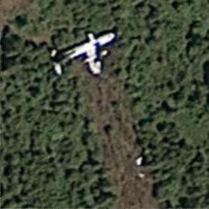 Crashed Antonov An-24 (IrAero Flight 103) (Google Maps)