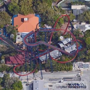 Sheikra Roller Coaster at Busch Gardens in Tampa, FL - Virtual ...
