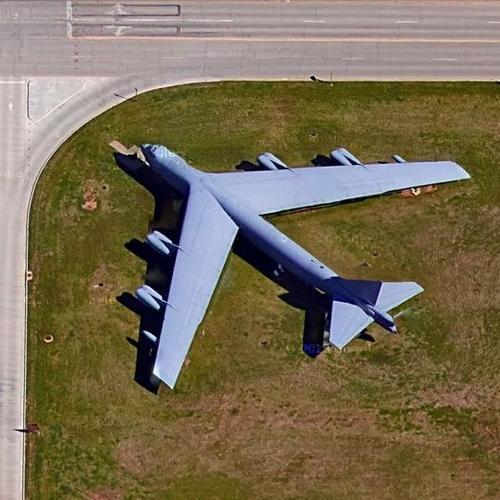 B52D on static display in Sheppard AFB, TX (Google Maps)
