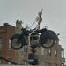 Skeleton on a Vintage Motorcycle