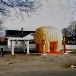 Vintage Shell Gas Station