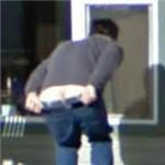 Mooning the Google car (StreetView)