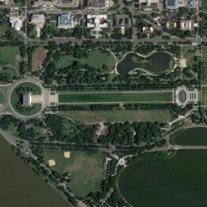 Lincoln Memorial, Reflecting Pool, Washington Monument in Washington