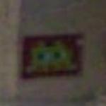 Invader graffiti (StreetView)